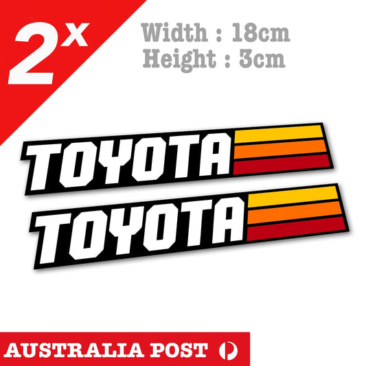 Toyota Heritage Classic Retro Straight Stripe,4X4, 4WD,Off Road Stickers