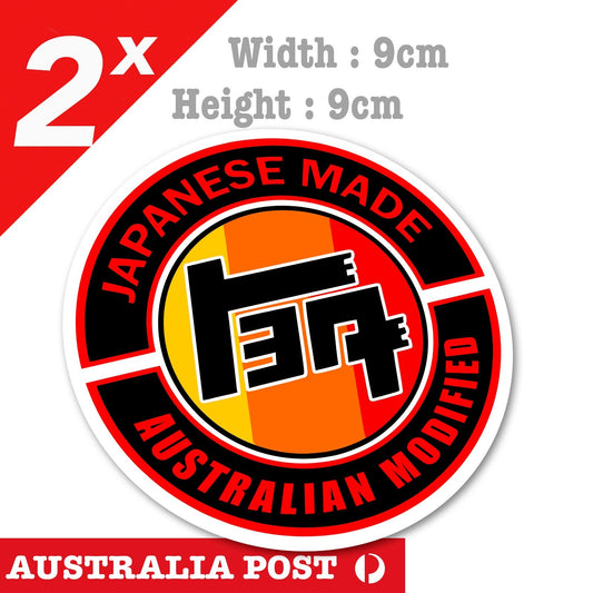 Toyota JDM Logo, Japan Made, Australia Modified Funny Logo ,Off Road Stickers