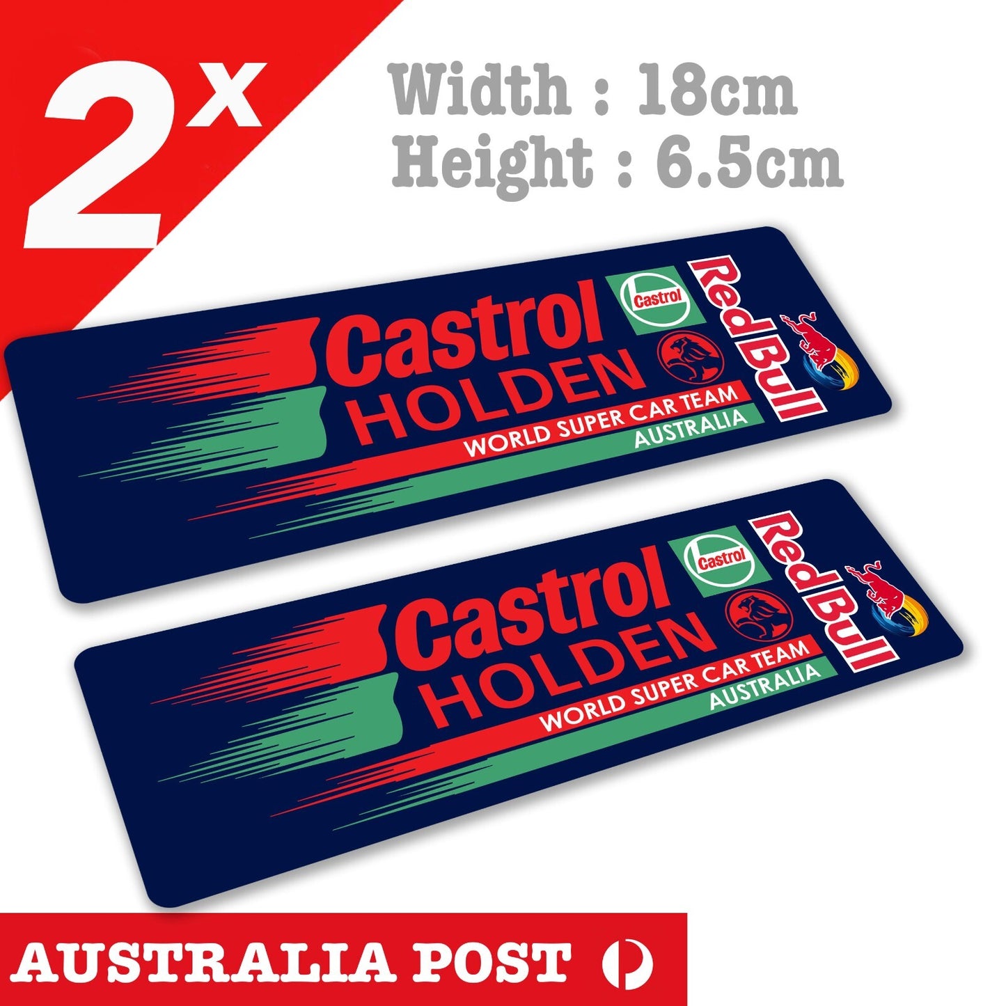 Holden Racing Australia Red Bull  Supercar Logo Slap Sticker