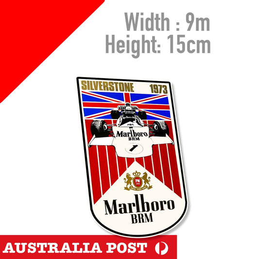 Grand Prix Formula 1 SILVERSTONE 1973 Gp, Championship Team Vintage   Sticker