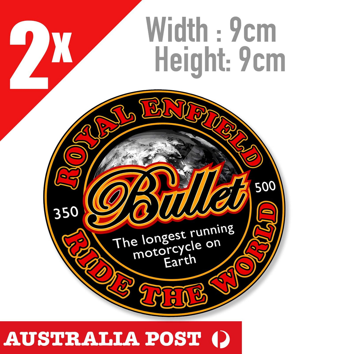 Royal Enfield Bullet 350 ,500, Motorcycle, Fuel Tank Decal Stickers