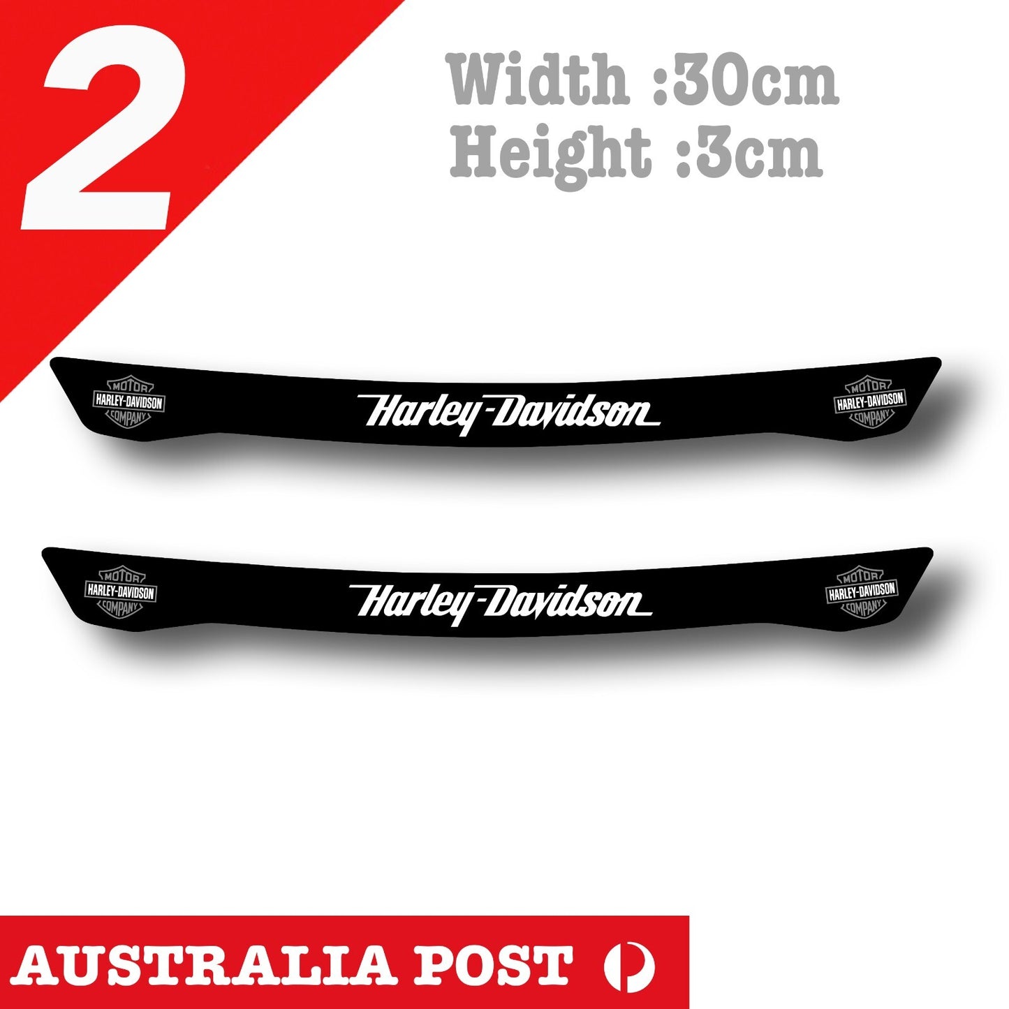 Harley Davidson Logo Motorcycle Helmet Silver Logo Visor  Sticker