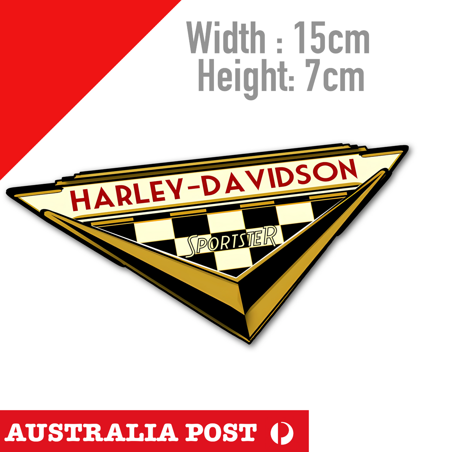 Harley Davidson Motorcycle SPORTSTER, Fuel Tank Decal Sticker