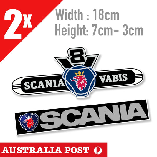 SCANIA V8 Logo Badge  Stickers