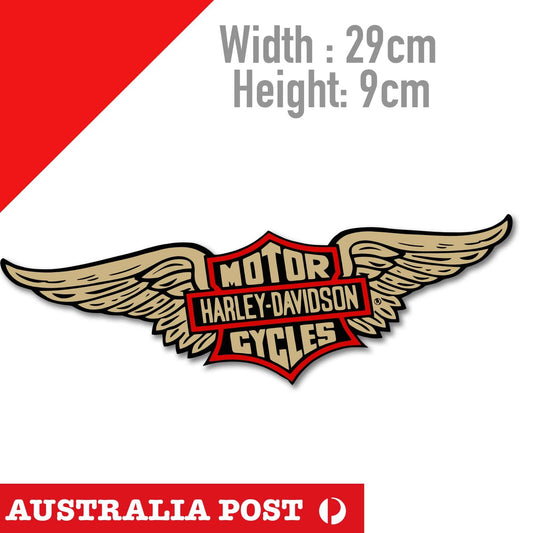 Harley Davidson Motorcycle WING Logo, Fuel Tank Logo Decal Sticker