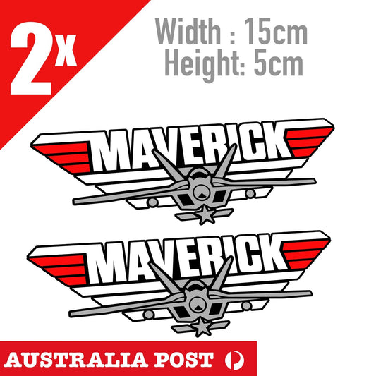 MAVERICK Top Gun Logo Sticker Decal Air Force Style  Stickers