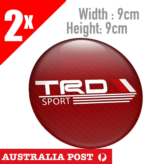TOYOTA TRD SPORT Red Round Sticker