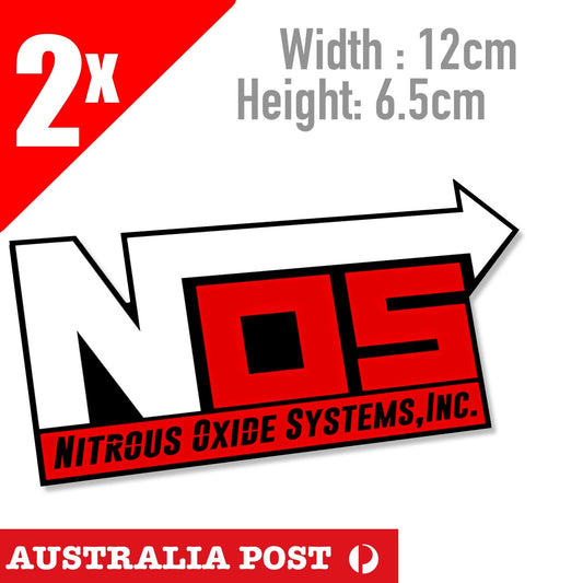 NOS Nitrous Oxide Systems Logo, Nitrous Oxide System Logo Stickers