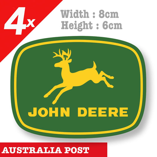 John Deere Logo 1956 x 4 Laptop , Car  Decal Sticker