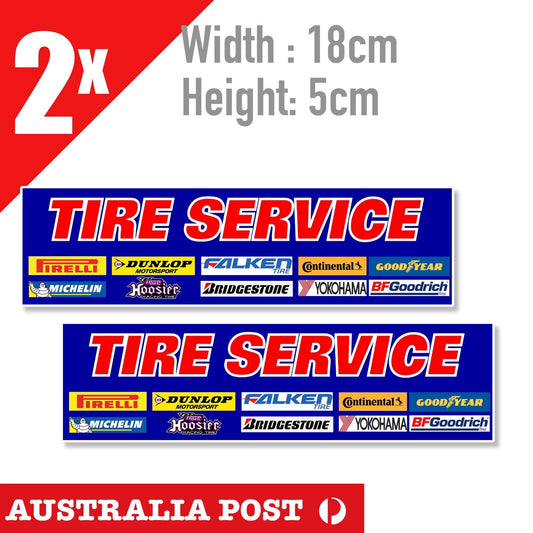 TYRE SERVICE Banner,Bridgestone, PIRELLI, DULOP, YOKOHAMA , MICHELIN  Sticker