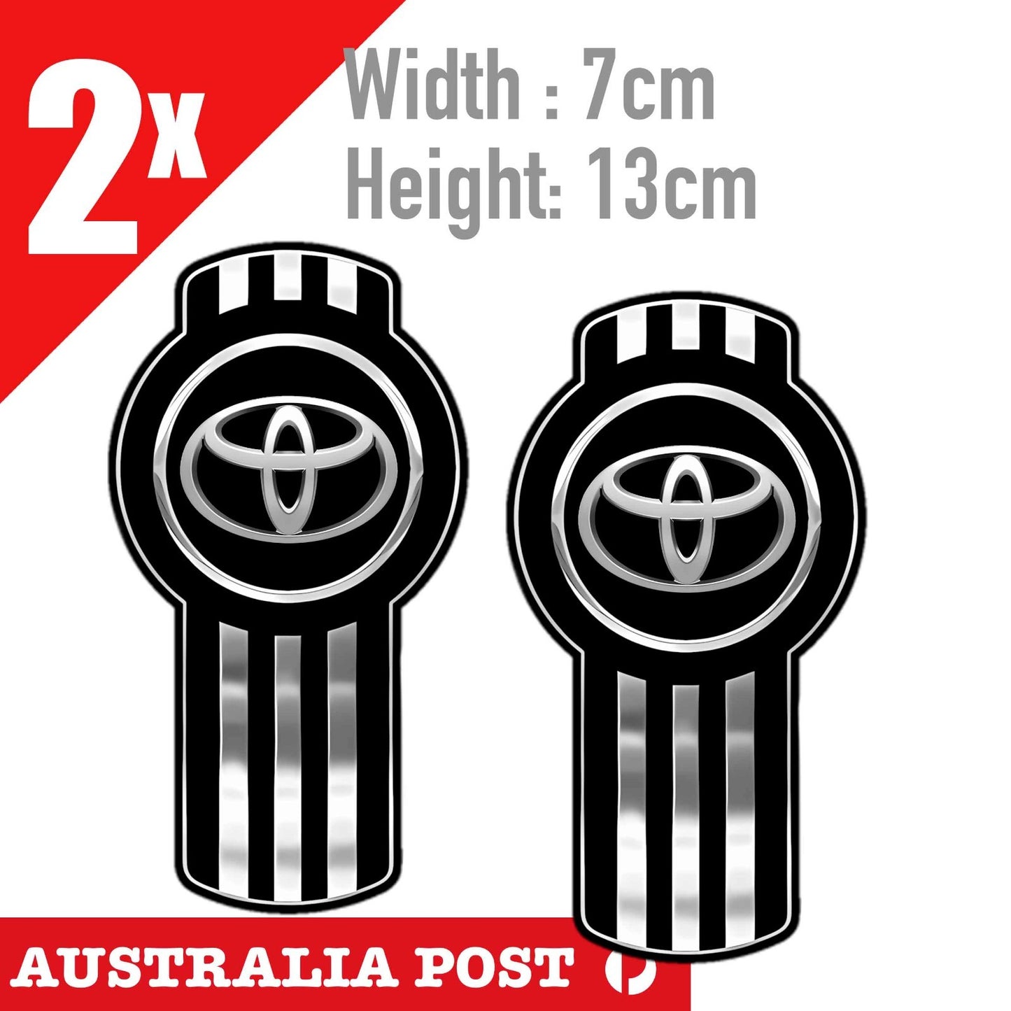 TOYOTA Truck Logo Chrome Style, TOYOTA Truck logo Sticker