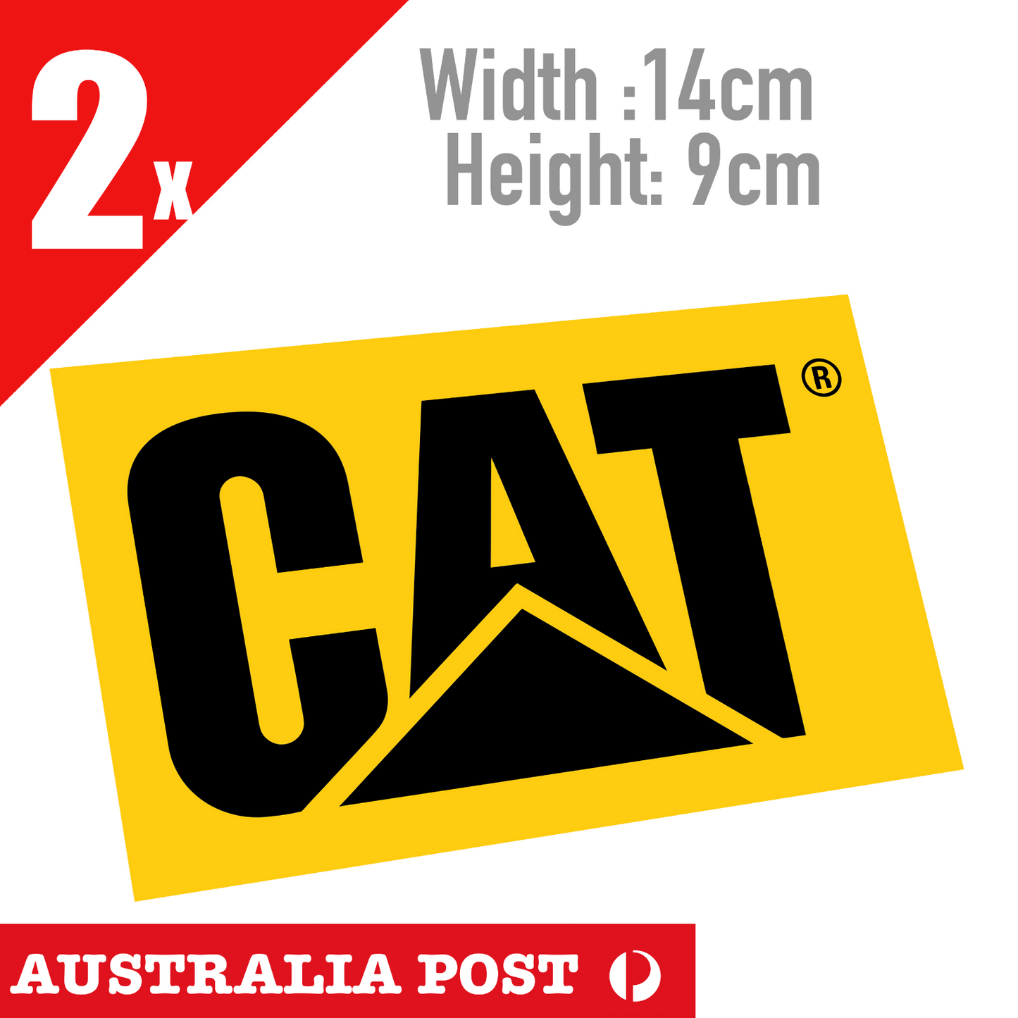 Caterpillar Logo Heavy Machinery, Mine x2 Sticker