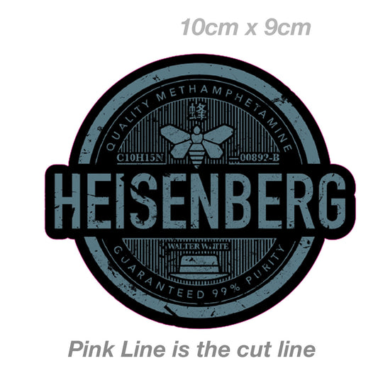 HEISENBERG Quality Badge Funny Sticker 