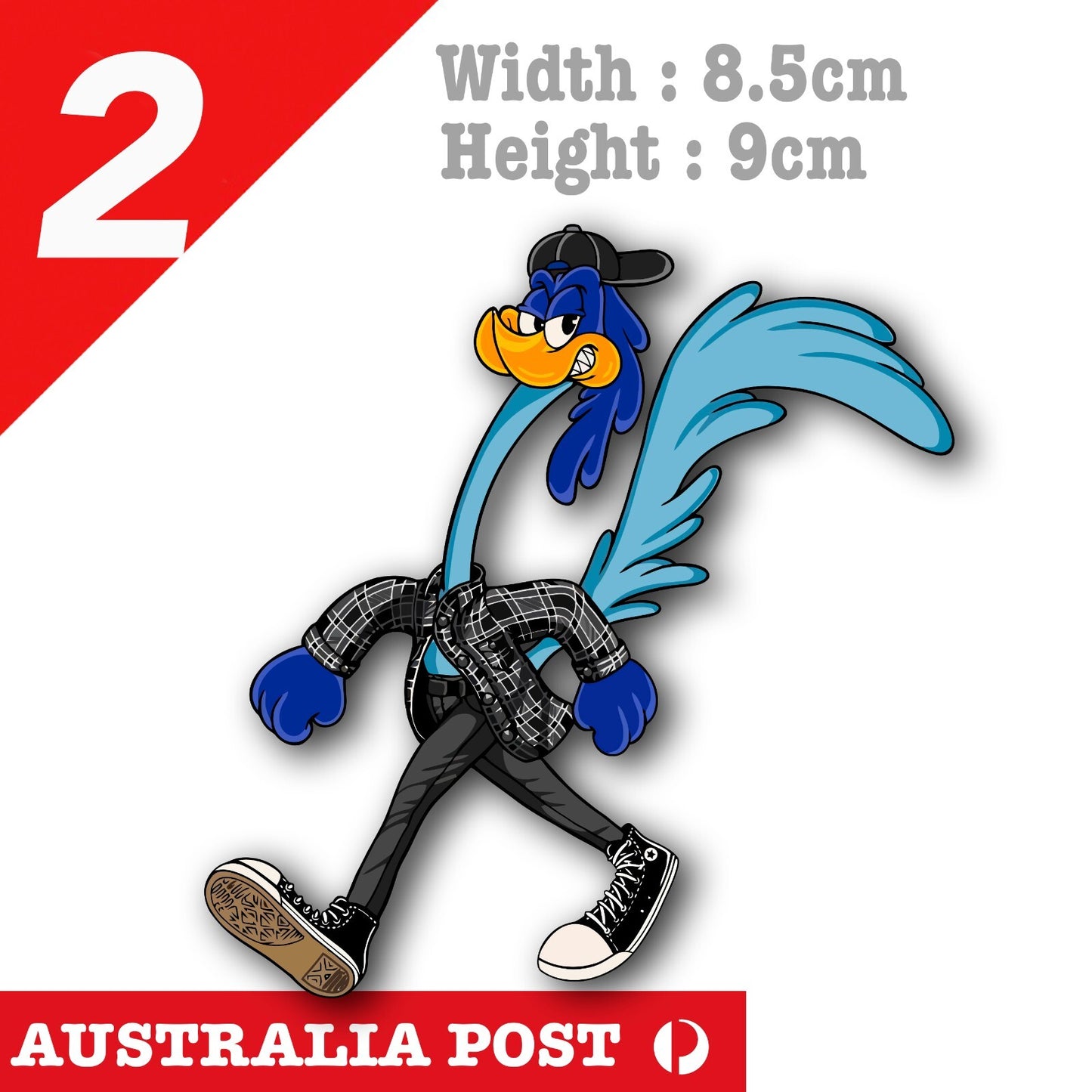Road Runner and Wile E Coyote Funny  Sticker