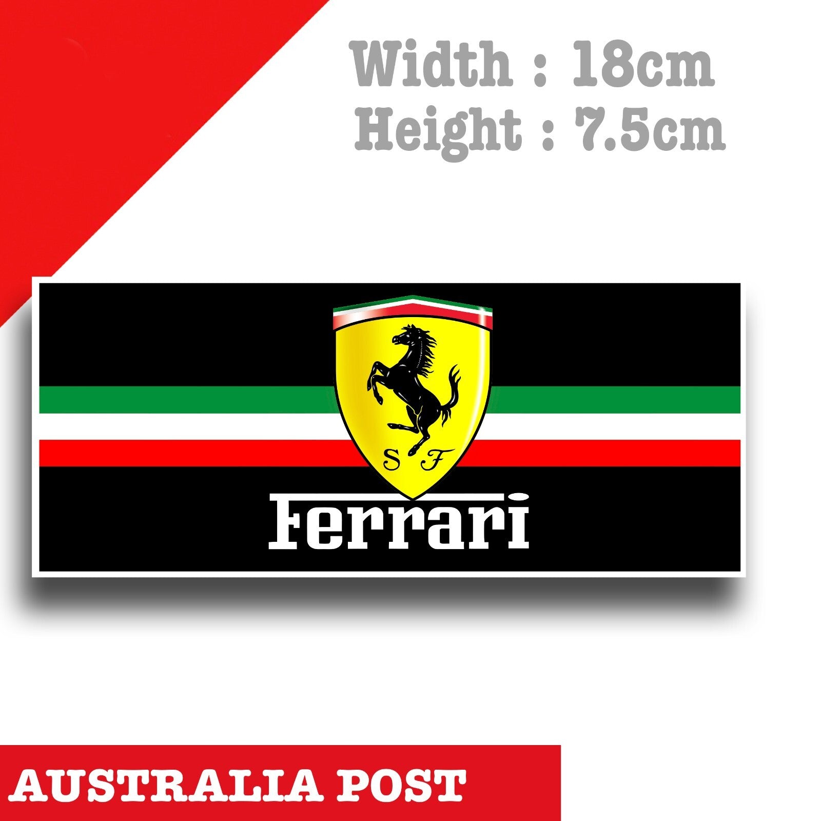 Ferrari Banner, Ferrari Logo Decal Sticker