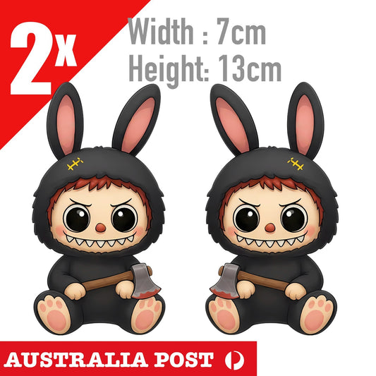 LaBUBU The Monsters , Labubu Monster With AXE  STICKER