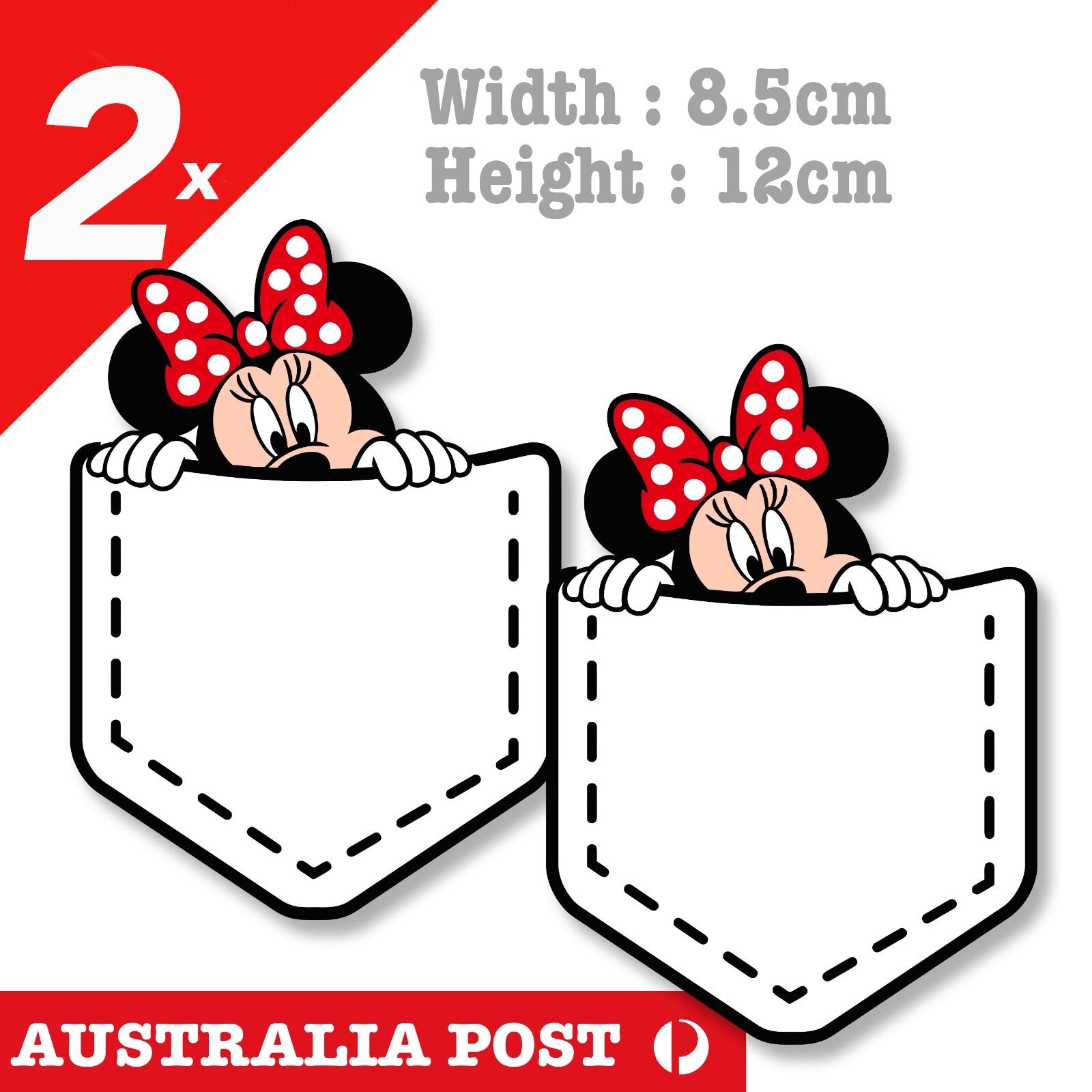 Minnie Mouse Funny Pocket Sticker
