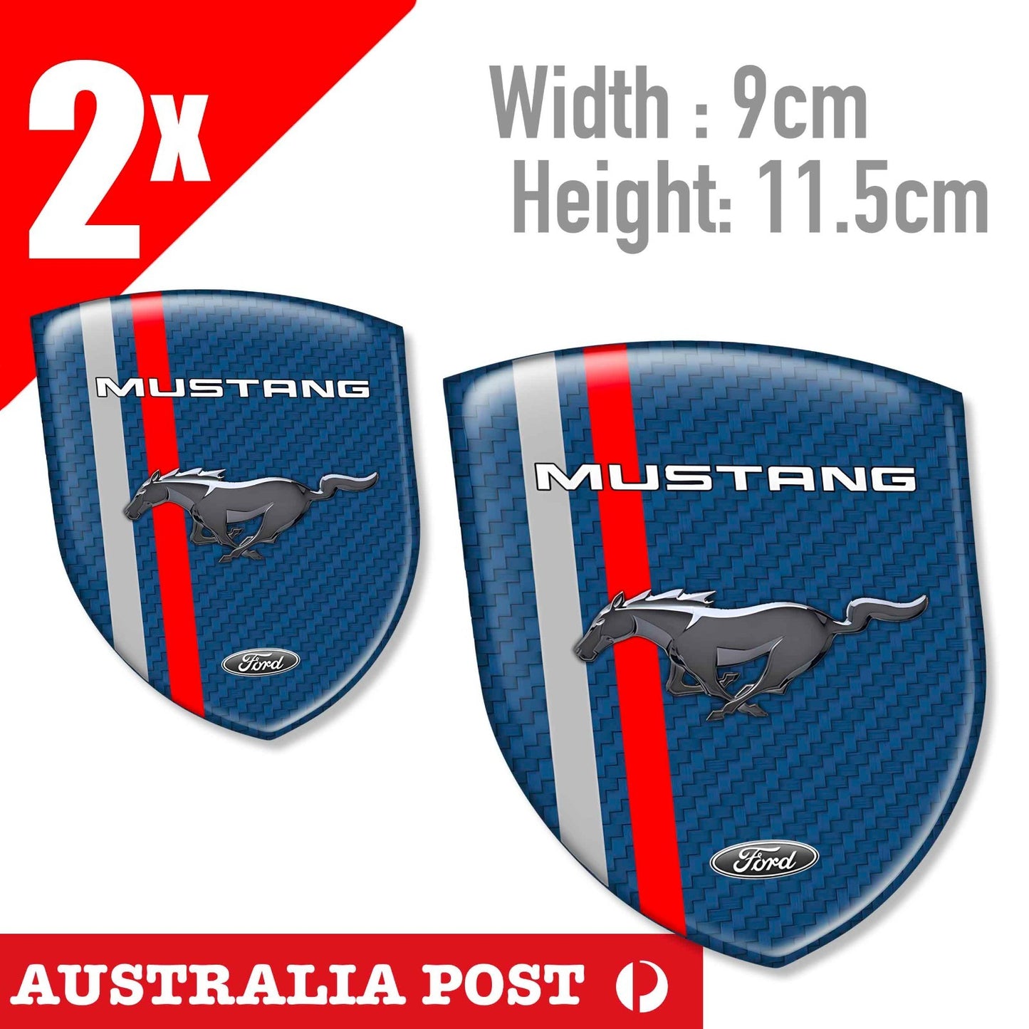 FORD MUSTANG Badge , FORD LOGO , Mustang, Falcon Racing  Sticker