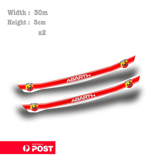 ABARTH Motorcycle Helmet Visor - Abarth Logo  Sticker 