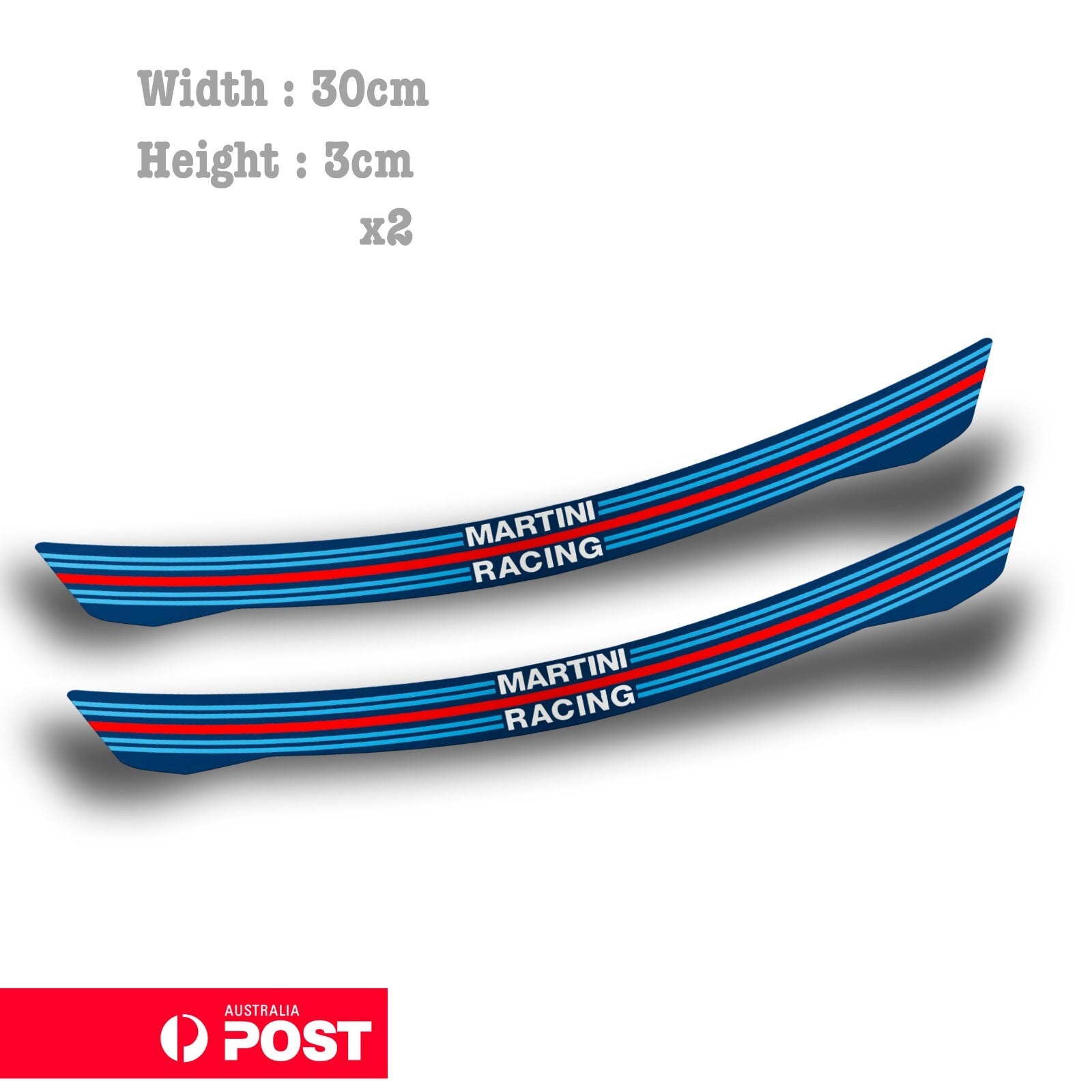 Martini Racing Motorcycle Helmet Visor - Martini Racing Logo Sticker ...