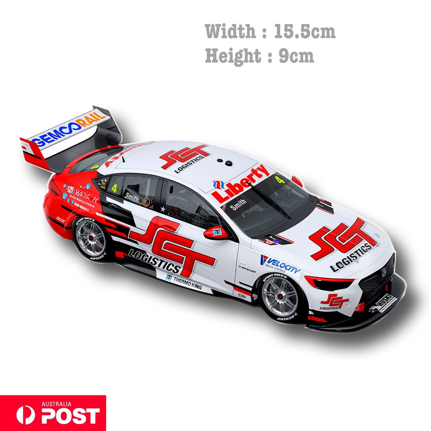 Holden Commodore ZB  Supercar Championship  Car White  Vinyl  Sticker