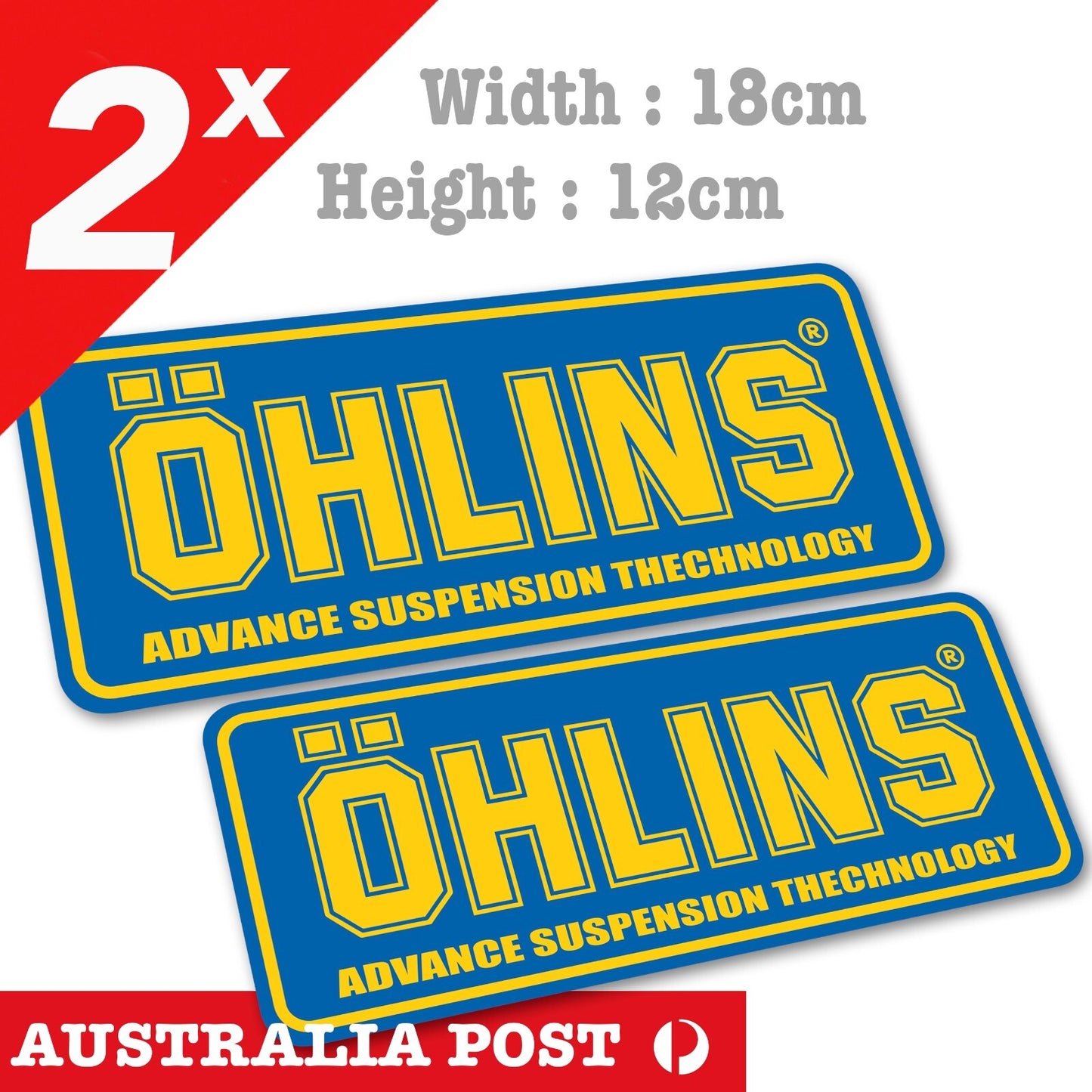 OHLINS Racing Advanced Suspension JDM Laptop, Car Sticker