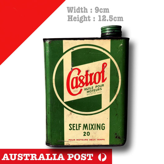 Castrol Engine Oil Vintage Rusted Oil Can Sticker