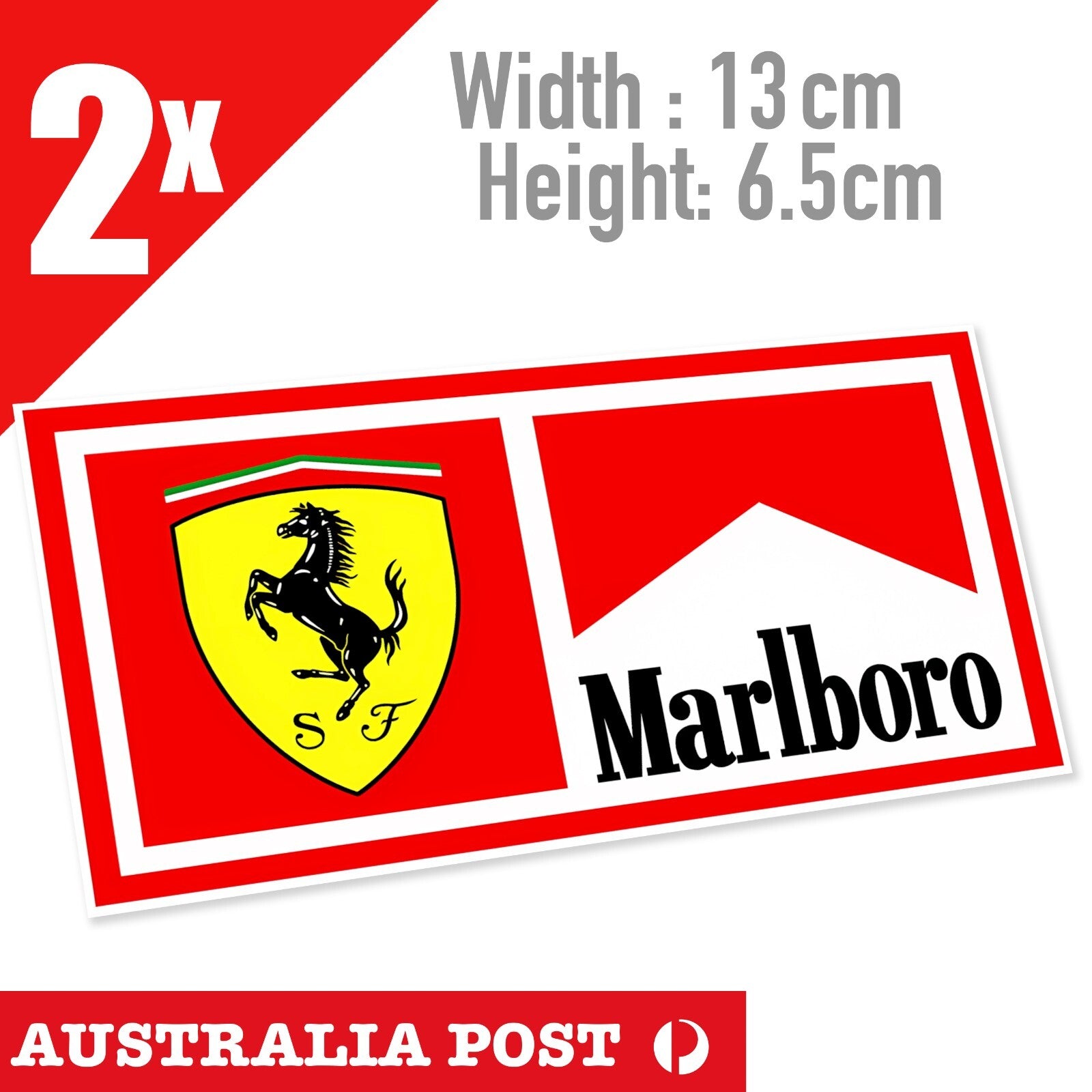 Ferrari Racing Logo Stickers