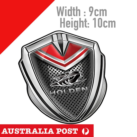 HOLDEN RACING TRAM Logo Badge , HOLDEN Chrome Style Badge  Sticker