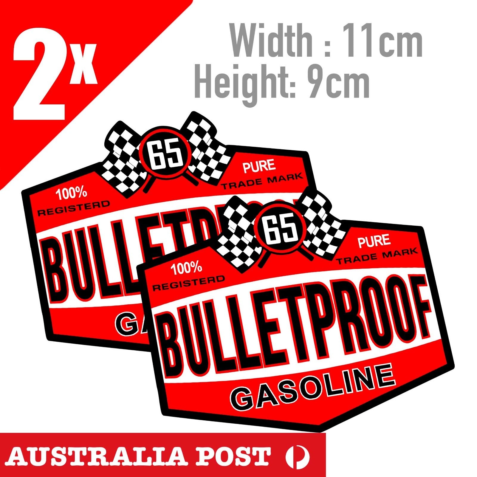 Bullet Proof Diesel Sticker American Vintage Logo Sticker