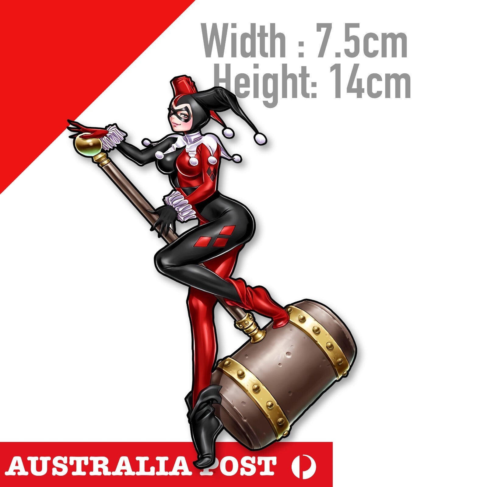 DC Harley Quinn & Big Mullet , Suicide Squad , Harley Quinn Sticker