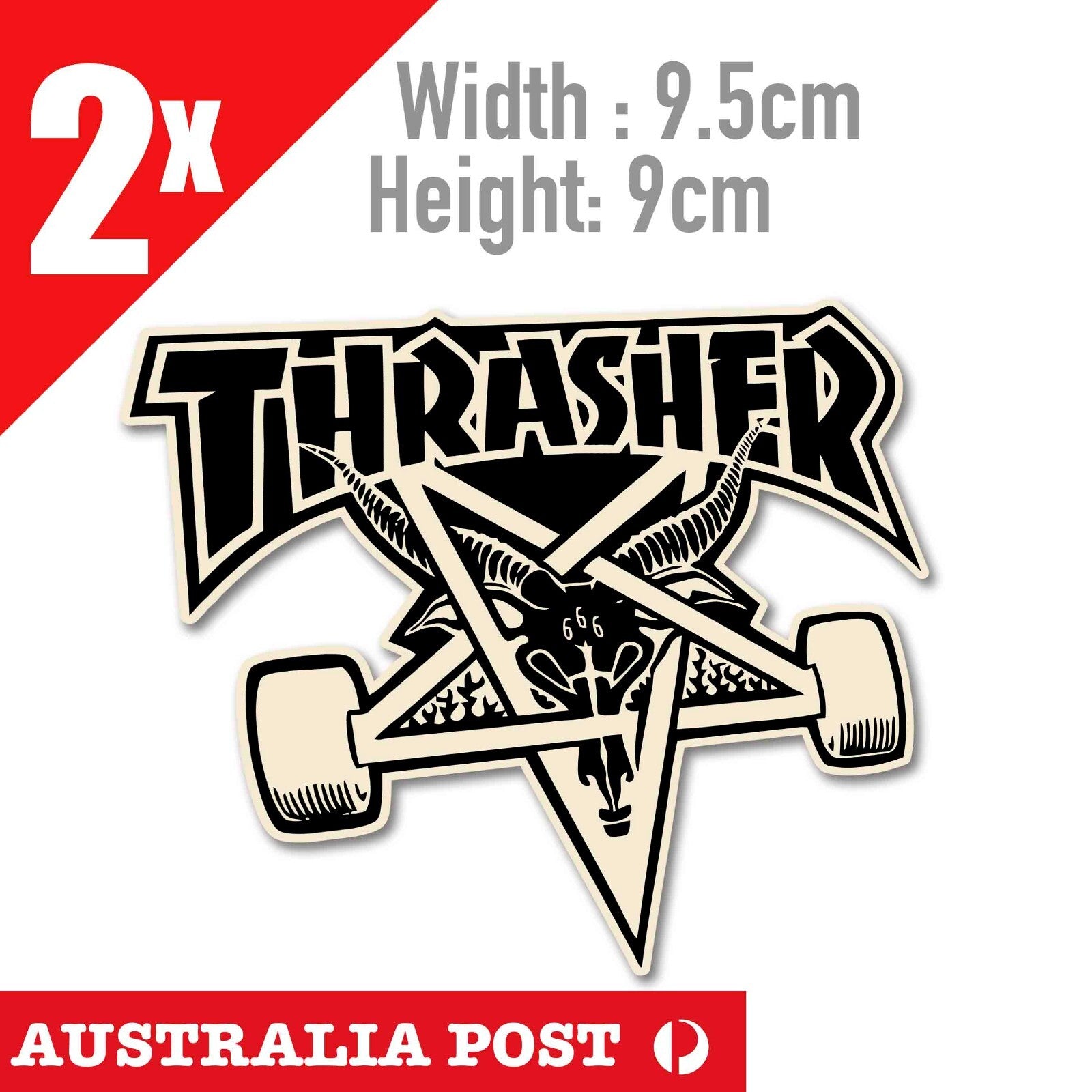 THRASHER SKATE BOARD Stickers