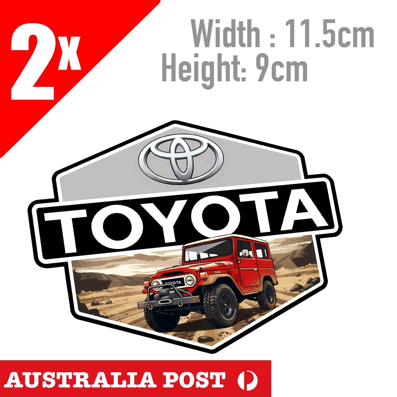 TOYOTA Racing Development TRD, Hilux 4x4 Truck Ute, 4Runner FJ40 Stickers