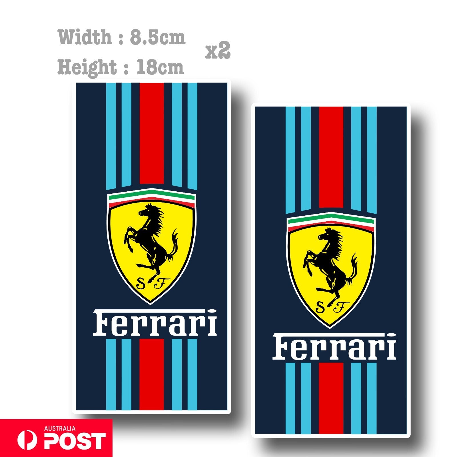Martini Racing Ferrari Logo Stripes Sticker – Astro Stickers