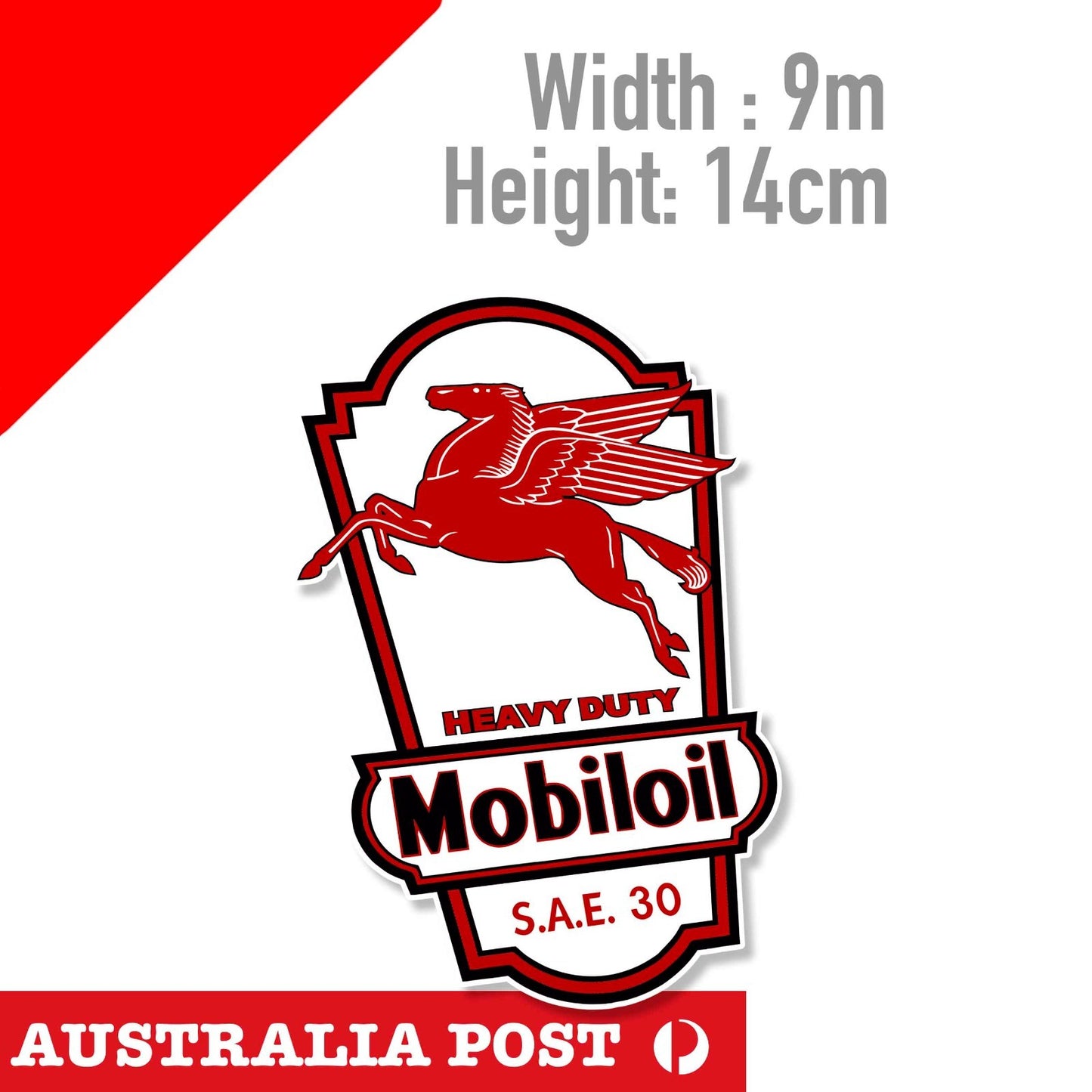 Mobilgas Pegasus Logo HEAVY DUTY , Car , Oil Logo  Sticker