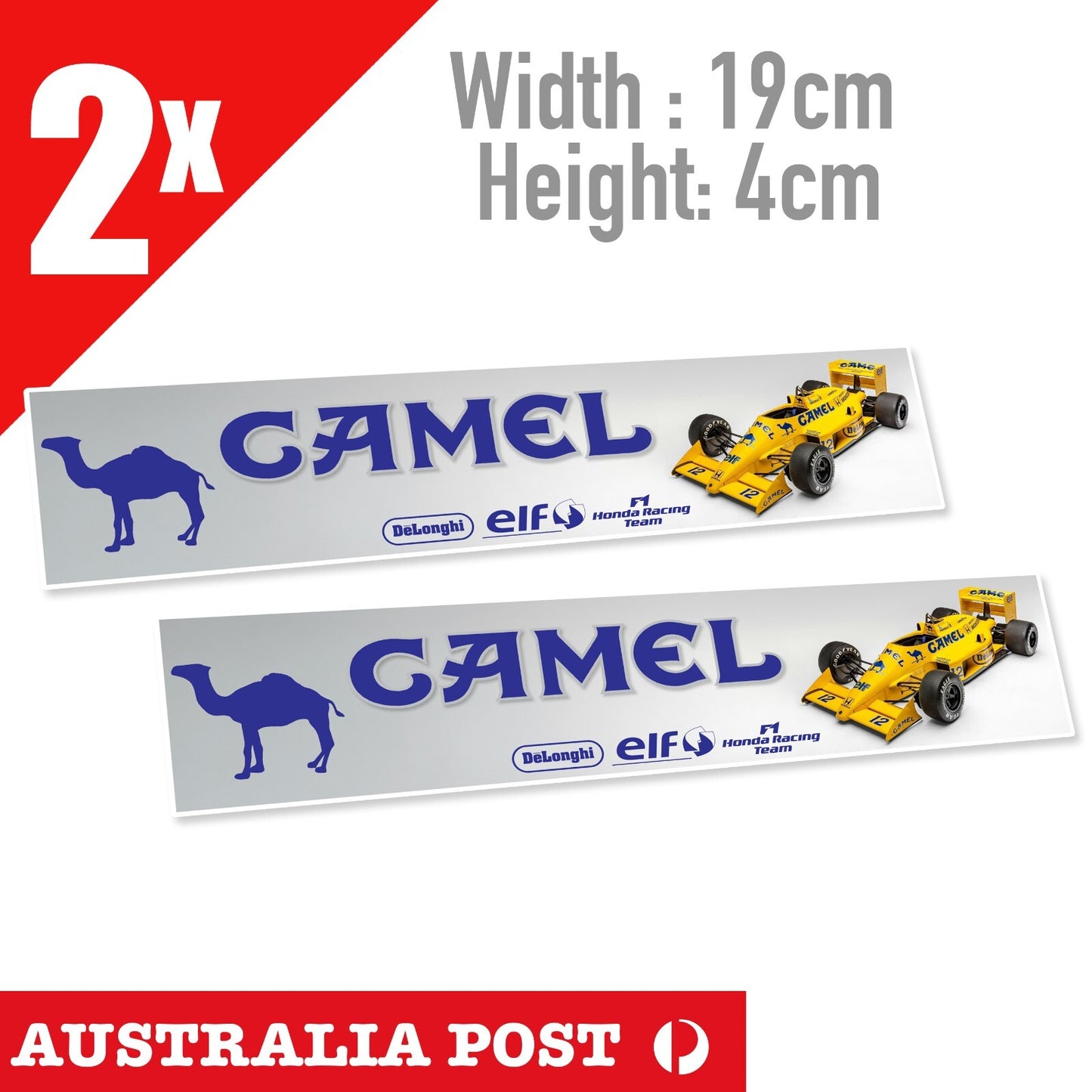 CAMEL TROPHY FORMULA 1 , F1 Racing Car Banner Sticker