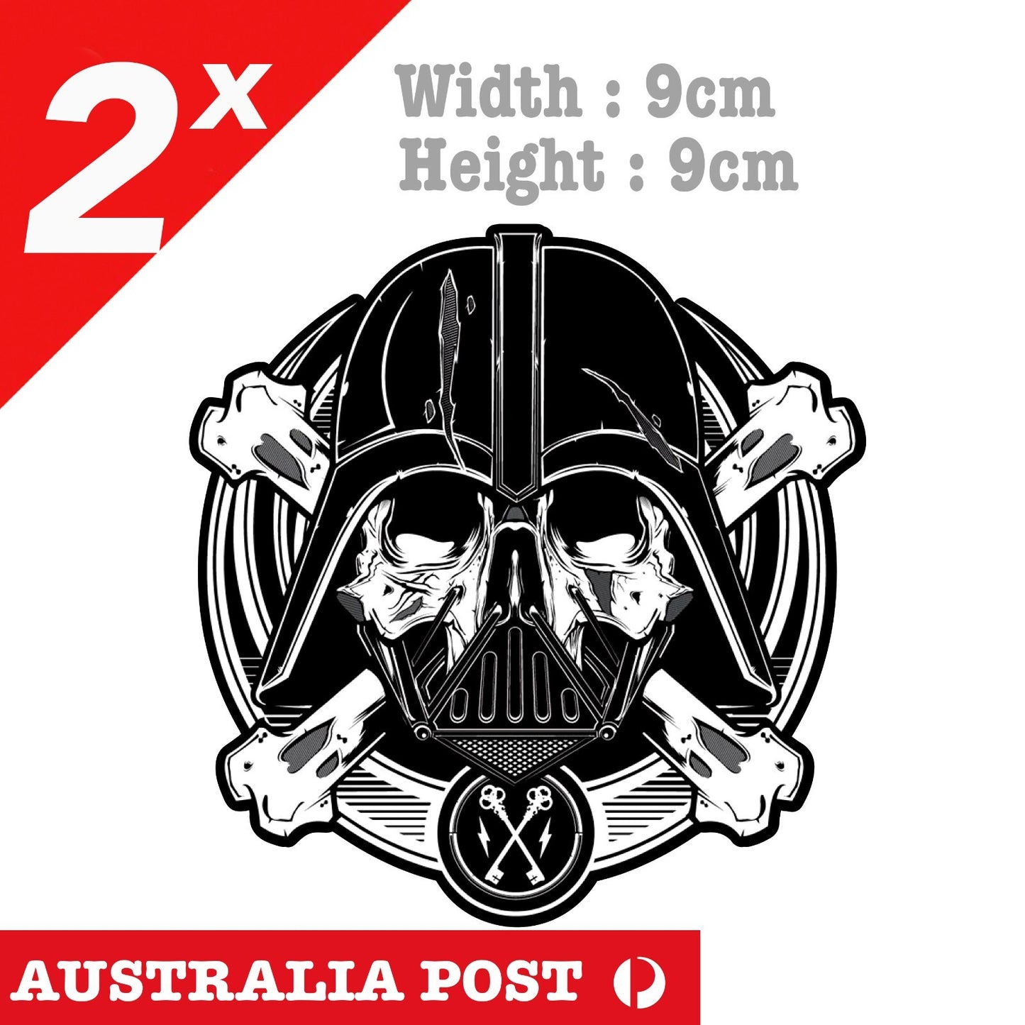 Star Wars Darth Vader Cross Bones Decal