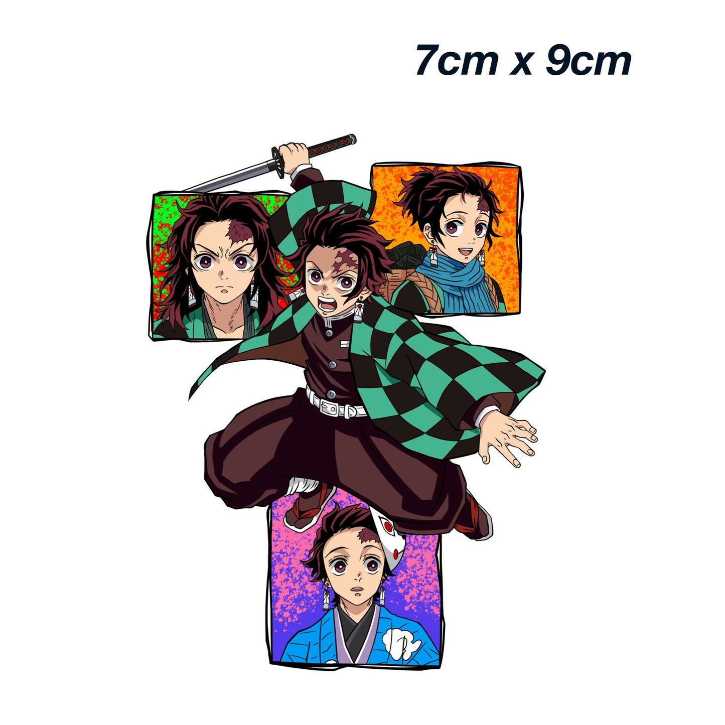 Demon Slayer Tanjiro kamado JDM Laptop , Car  Decal Sticker 