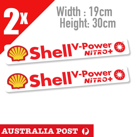 V POWER RACING FUEL + NITRO  SHell JDM OSAKA JAPAN STI GT86 Decal Sticker 