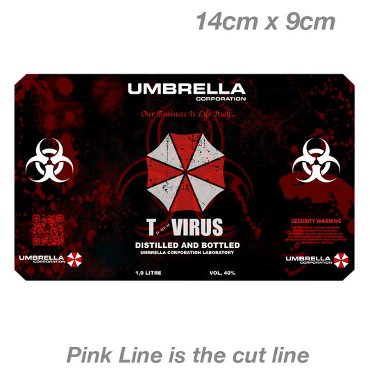 Jack Daniels Whiskey Umbrella Corporation label  Decal Sticker 