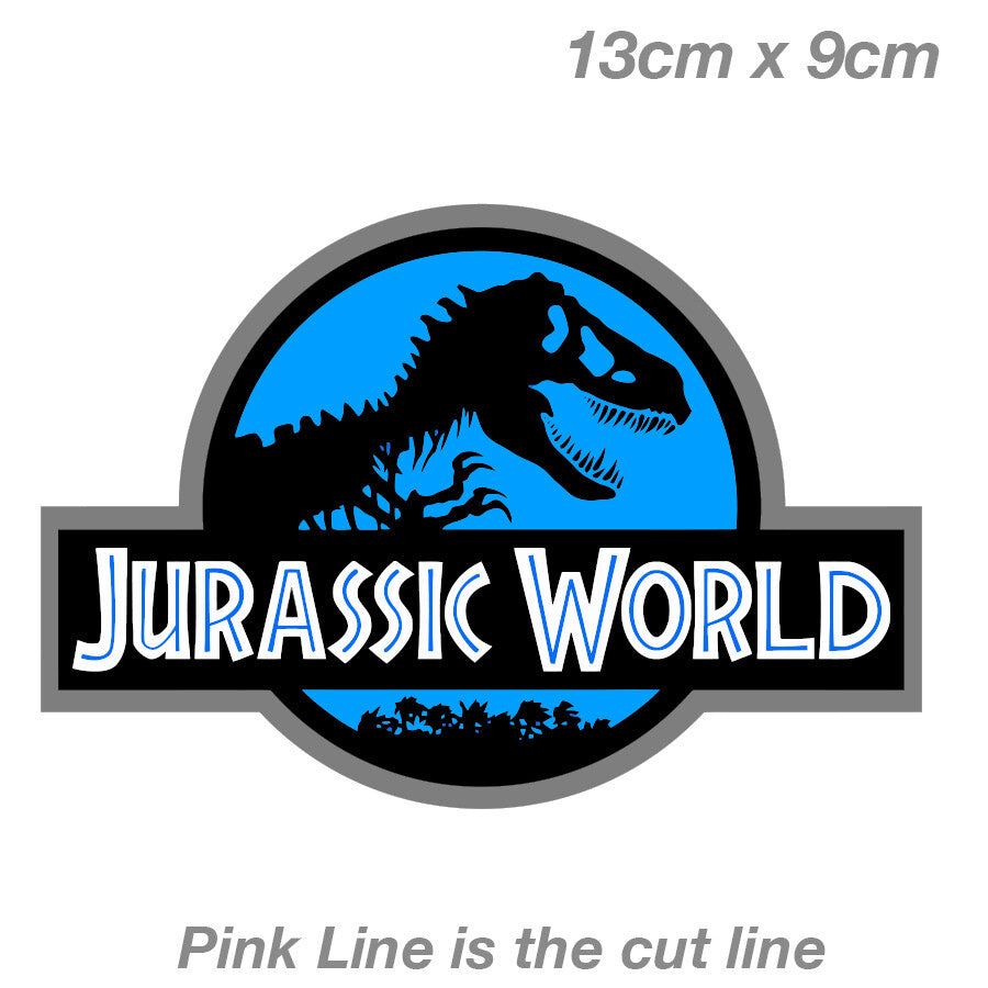 JURASSIC PARK THE LOST WORLD Logo Laptop , Car  Vinyl  Sticker 