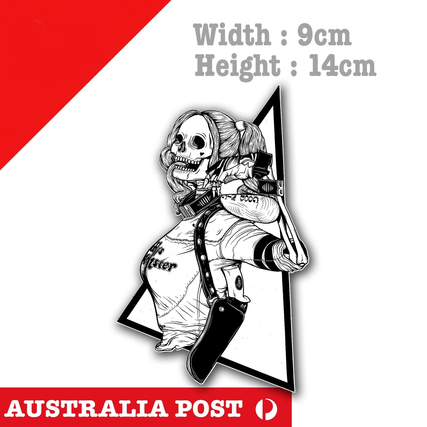Harley Quinn Skull , Suicide Squad , Skull Harley Quinn Sticker