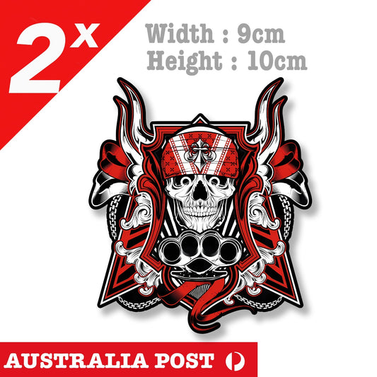 Skull Head Sword ,Skull, Pirate, motorcycle, Helmet, Fuel Tank Sticker