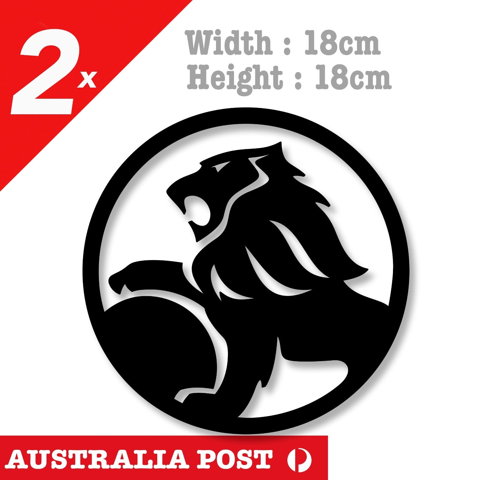 HOLDEN Logo Black  Stickers