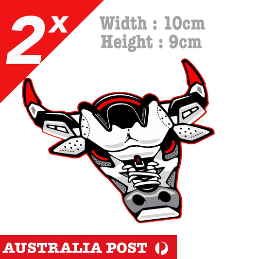 Chicago Bulls Basketball Team Angry BullAir Jordan , Basketball Logo Sticker