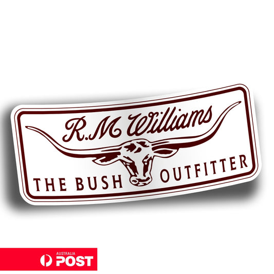 R.M Williams - The Bush Outfitter Logo Australian Logo Decal Sticker