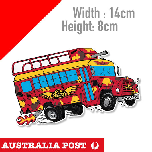 SE Racing Bike BUS Decal  BMX Bike Frame Landing Gear  BMX Sticker