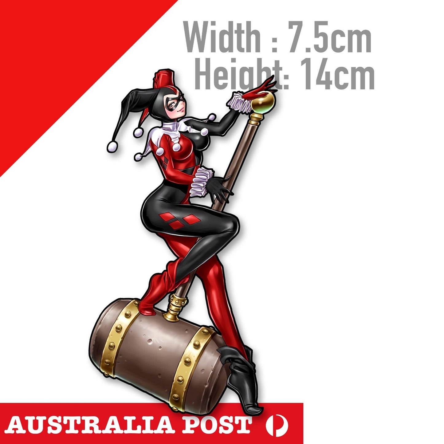 DC Harley Quinn & Big Mullet , Suicide Squad , Harley Quinn  Sticker