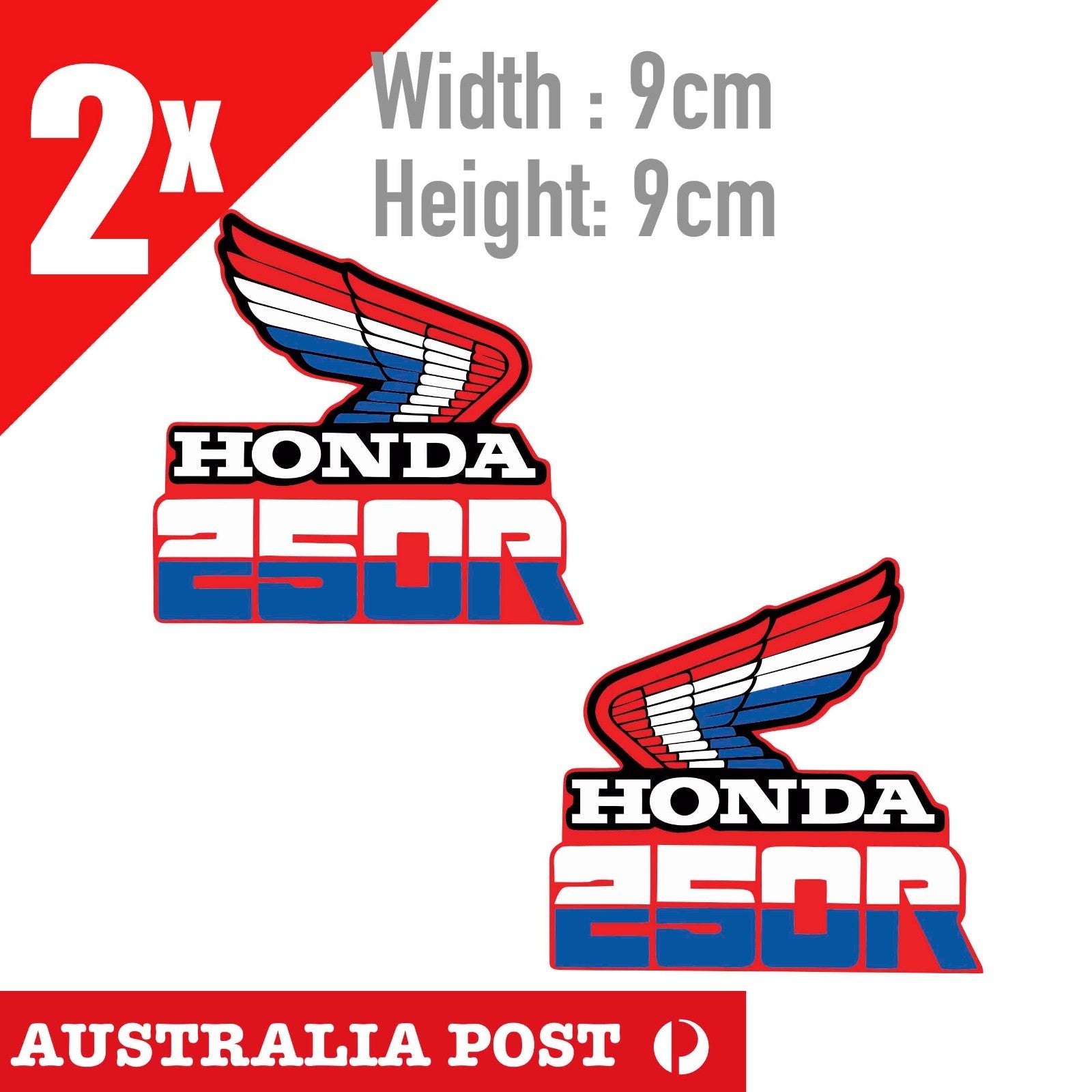 HONDA XR 250 TANK DECAL SET, Side Panel, Fuel tank , Helmet  Sticker