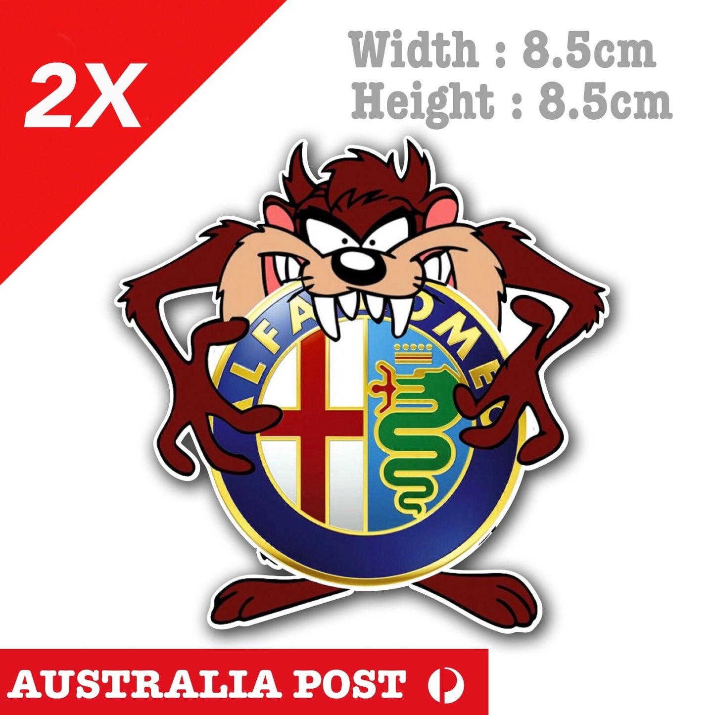 ALFA ROMEO Taz the Devil  Logo Sticker